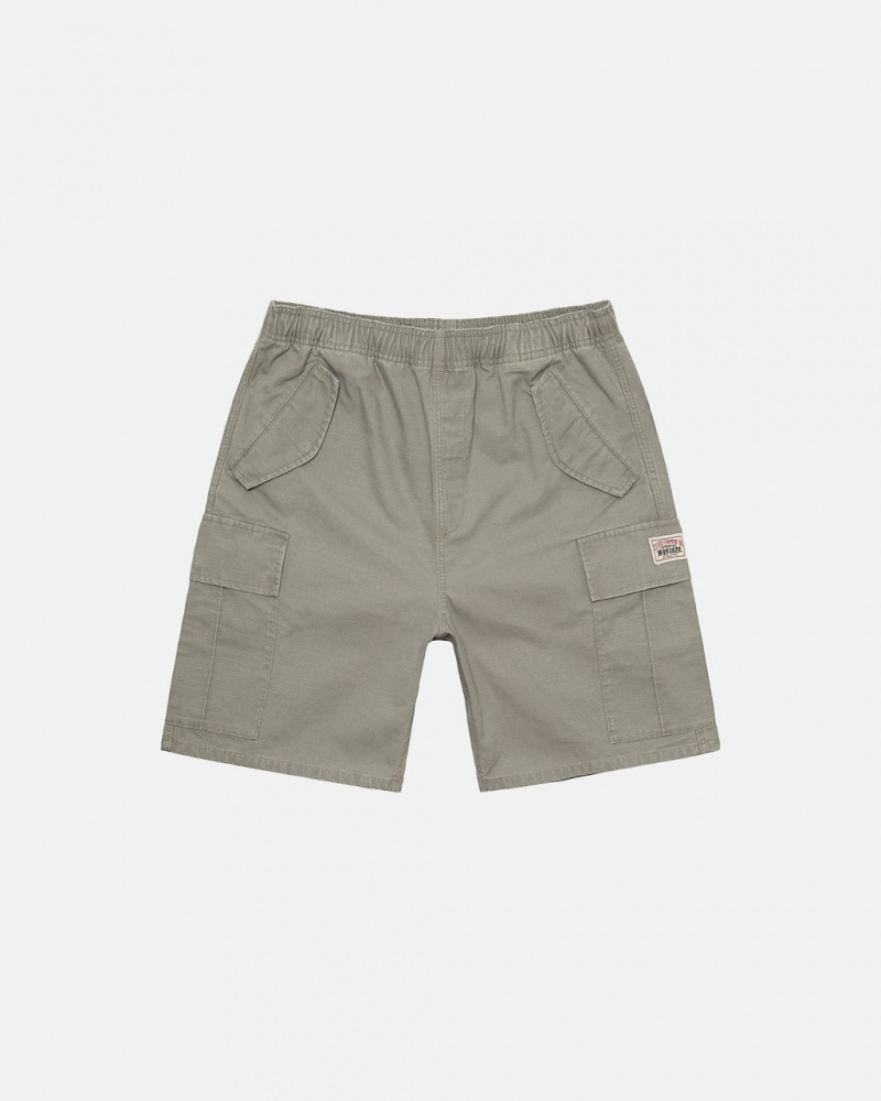 Stussy Ripstop Cargo Beach Kısa Şort Kadın Zeytin Yeşili Türkiye | QQV-1190