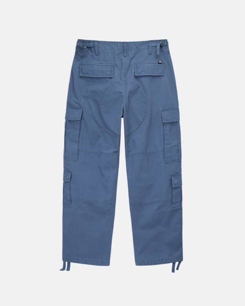 Stussy Ripstop Surplus Cargo Pantolon Erkek Mavi Türkiye | DML-0609
