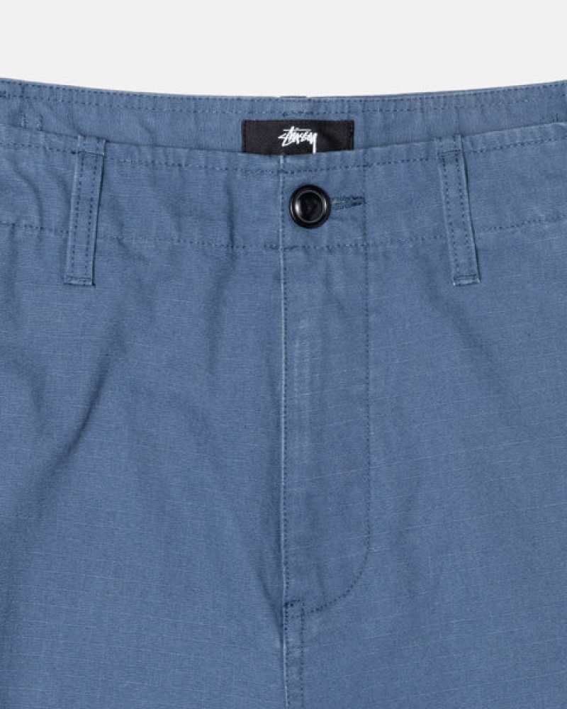 Stussy Ripstop Surplus Cargo Pantolon Erkek Mavi Türkiye | DML-0609