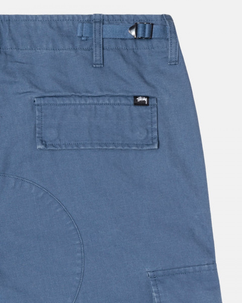 Stussy Ripstop Surplus Cargo Pantolon Erkek Mavi Türkiye | DML-0609