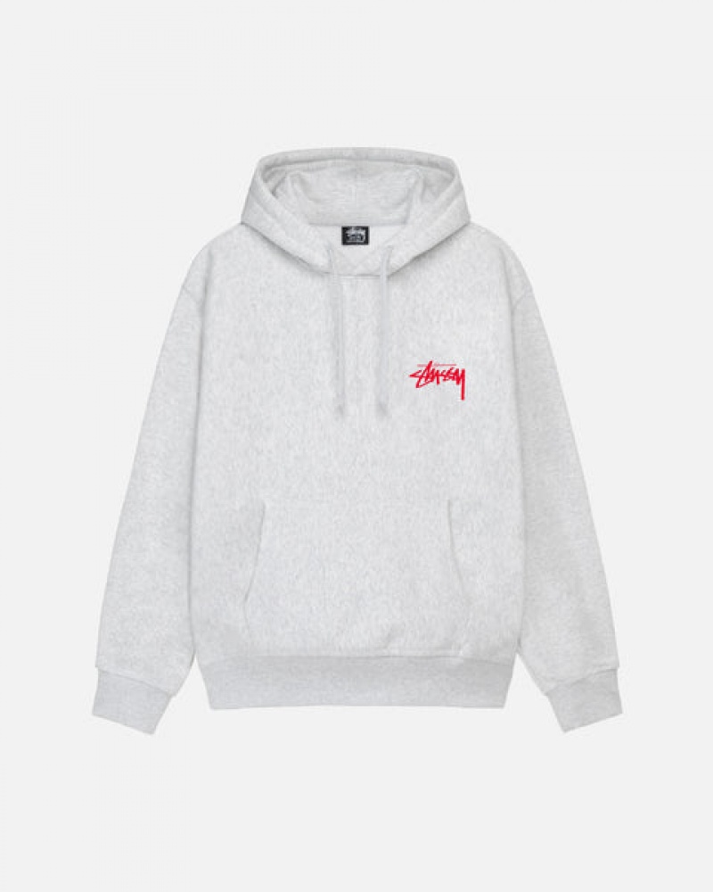 Stussy Skate Tough Hoodie Erkek Gri Türkiye | VRK-5901