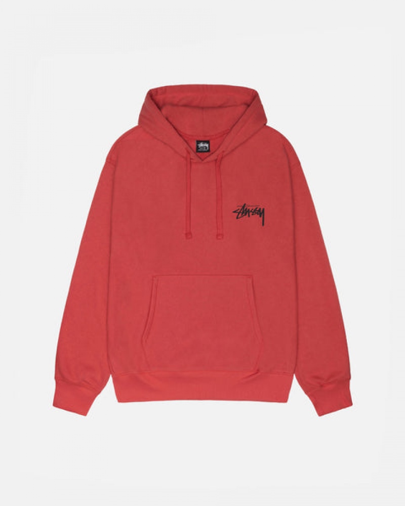 Stussy Skate Tough Hoodie Erkek Kırmızı Türkiye | FWY-1400