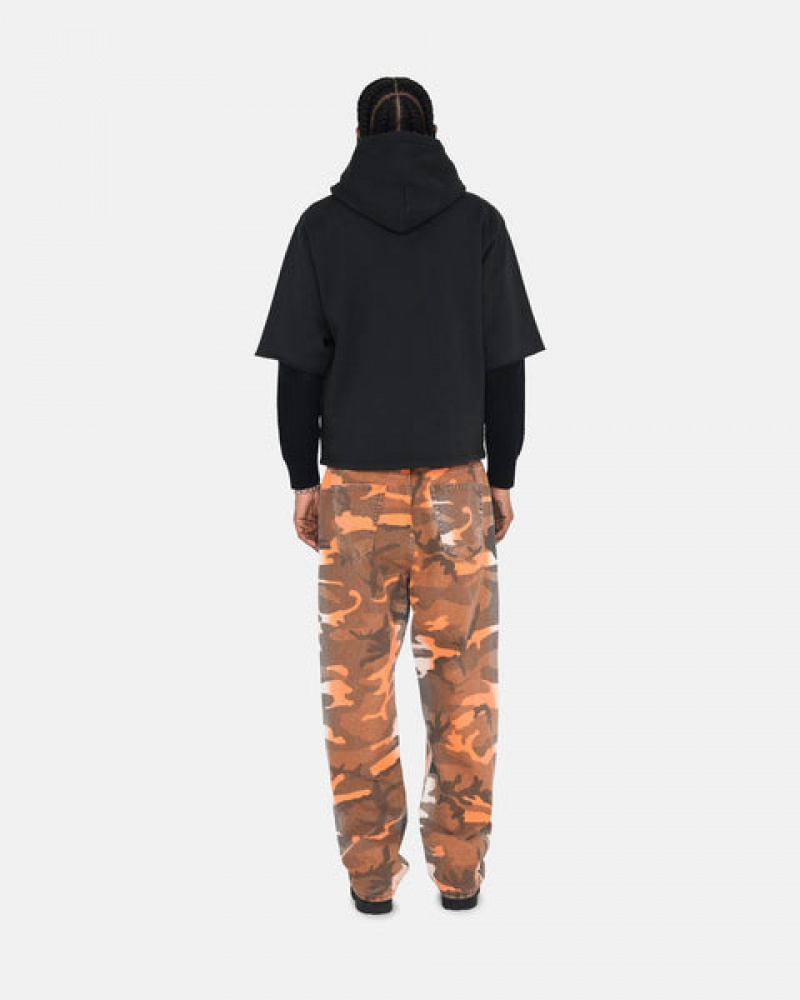 Stussy Ss Boxy Cropped Hoodie Erkek Siyah Türkiye | GGC-0318