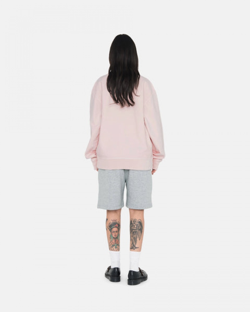 Stussy Stock Logo Sweat Kısa Sweatshorts Kadın Gri Türkiye | CWB-1376