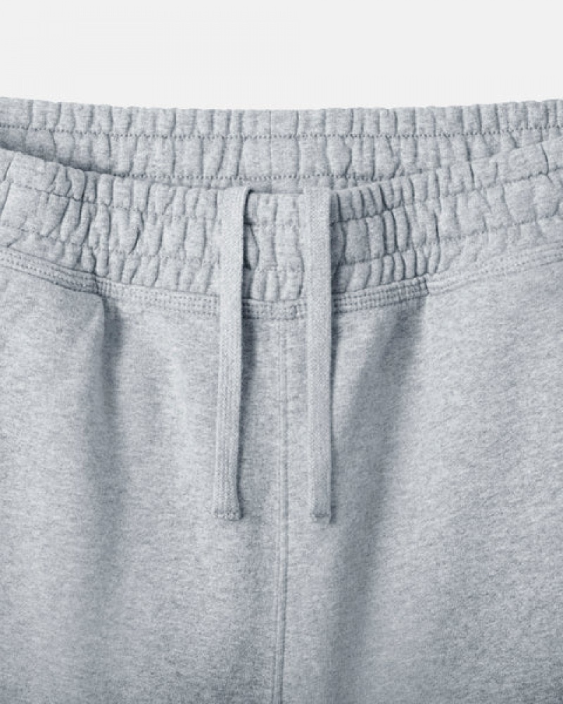 Stussy Stock Logo Sweat Kısa Sweatshorts Kadın Gri Türkiye | CWB-1376