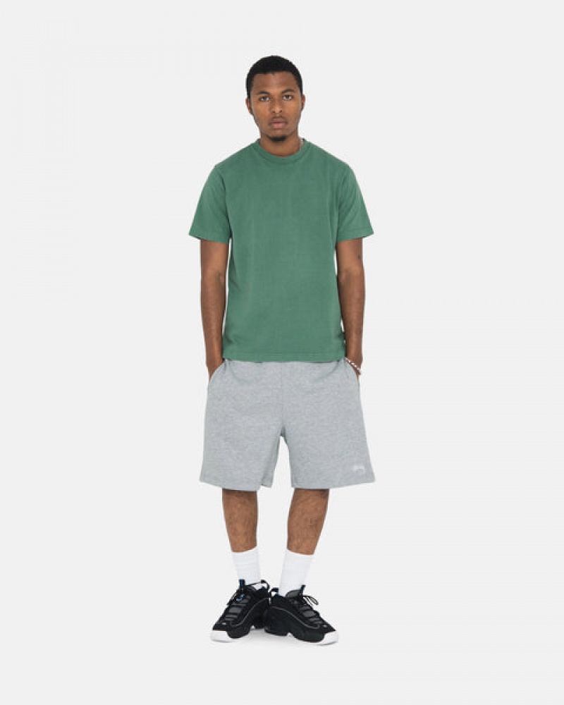 Stussy Stock Logo Sweat Kısa Sweatshorts Kadın Gri Türkiye | CWB-1376