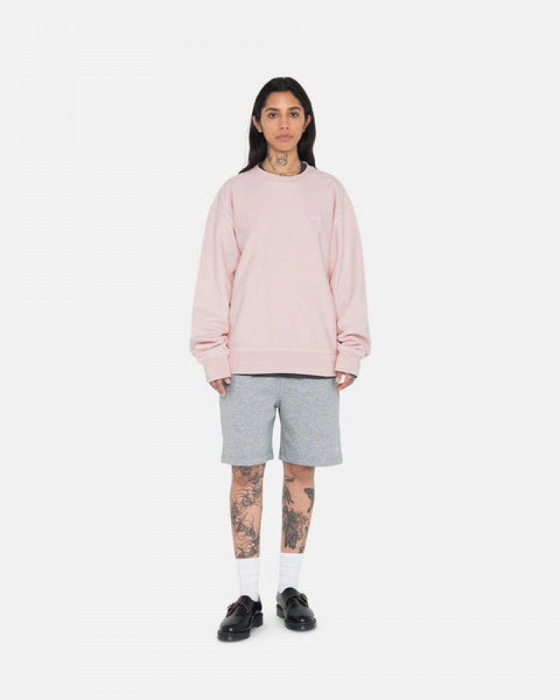 Stussy Stock Logo Sweat Kısa Sweatshorts Kadın Gri Türkiye | CWB-1376