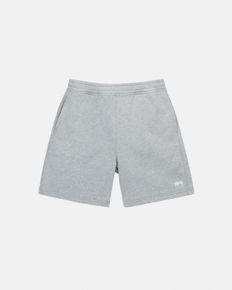 Stussy Stock Logo Sweat Kısa Sweatshorts Kadın Gri Türkiye | CWB-1376