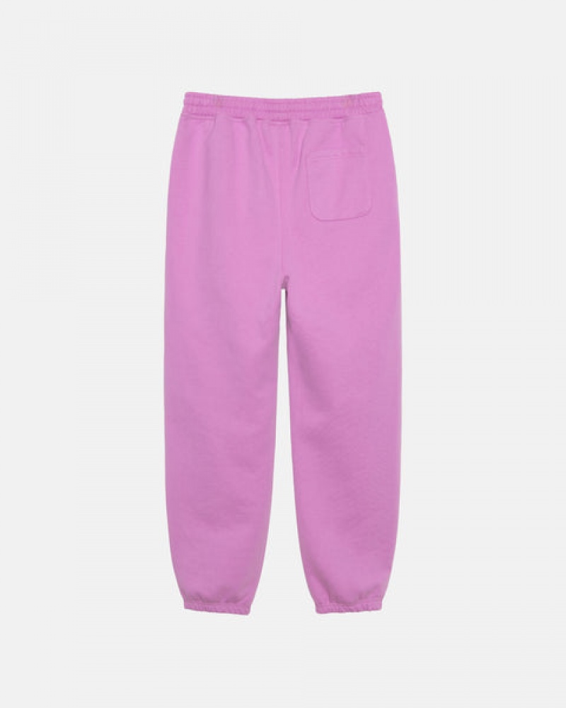 Stussy Stock Logo Sweatpant Eşofman Altı Erkek Mor Türkiye | IOR-7994