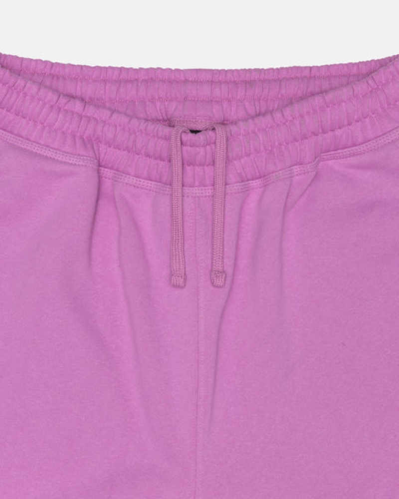 Stussy Stock Logo Sweatpant Eşofman Altı Erkek Mor Türkiye | IOR-7994