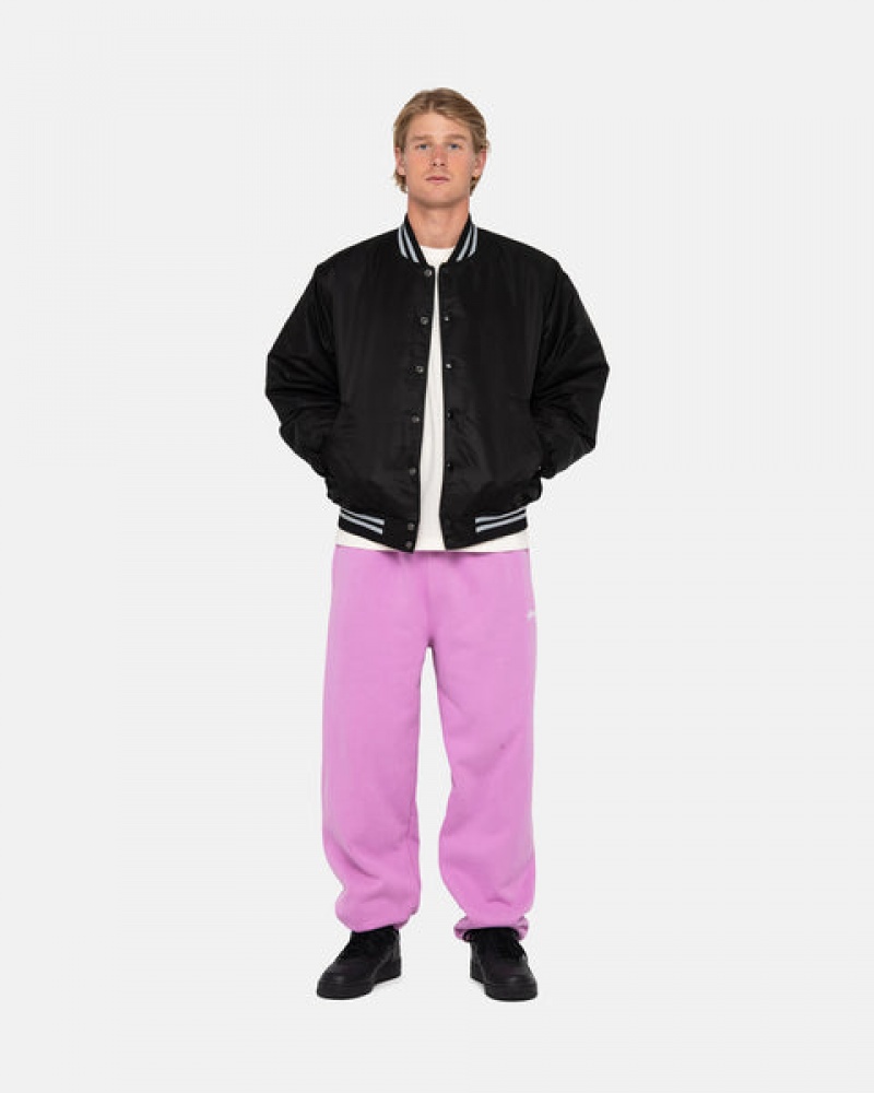 Stussy Stock Logo Sweatpant Eşofman Altı Erkek Mor Türkiye | IOR-7994