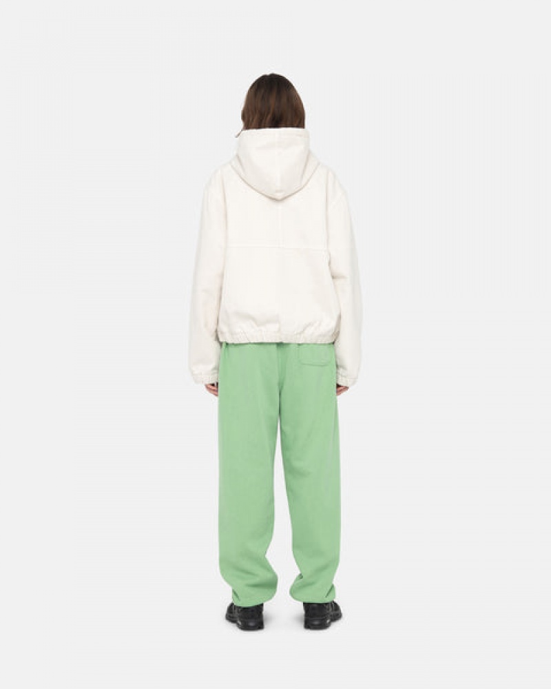 Stussy Stock Logo Sweatpant Eşofman Altı Kadın Yeşil Türkiye | VVA-0922