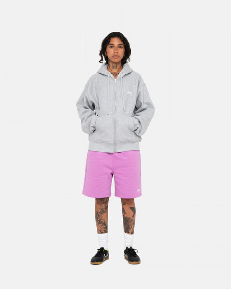 Stussy Stock Logo Sweatshorts Kadın Mor Türkiye | PFP-8049
