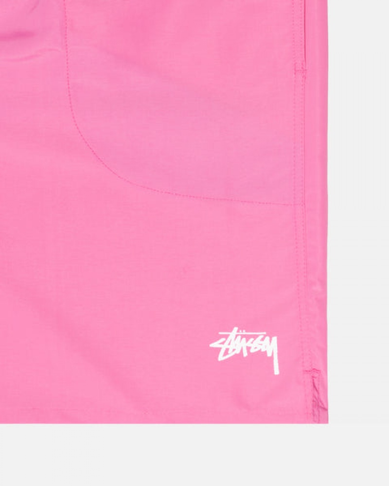 Stussy Stock Su Kısa Mayo Erkek Pembe Türkiye | MVD-6706