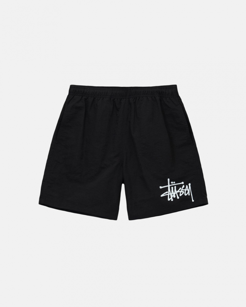 Stussy Su Kısa Big Basic Şort Erkek Siyah Türkiye | MRS-9075