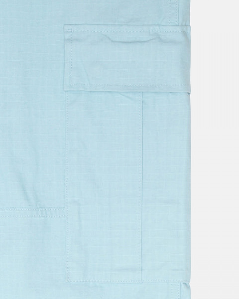 Stussy Surplus Cargo Ripstop Pantolon Erkek Açık Mavi Türkiye | FFL-2365