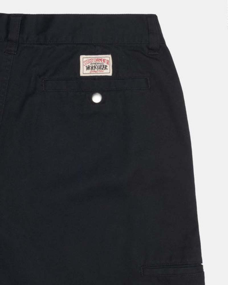 Stussy Workgear Trouser Twill Pantolon Kadın Siyah Türkiye | PSL-9386