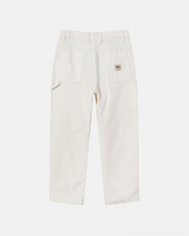 Stussy İş Pant Kanvas Pantolon Erkek Bej Rengi Türkiye | TJD-3881
