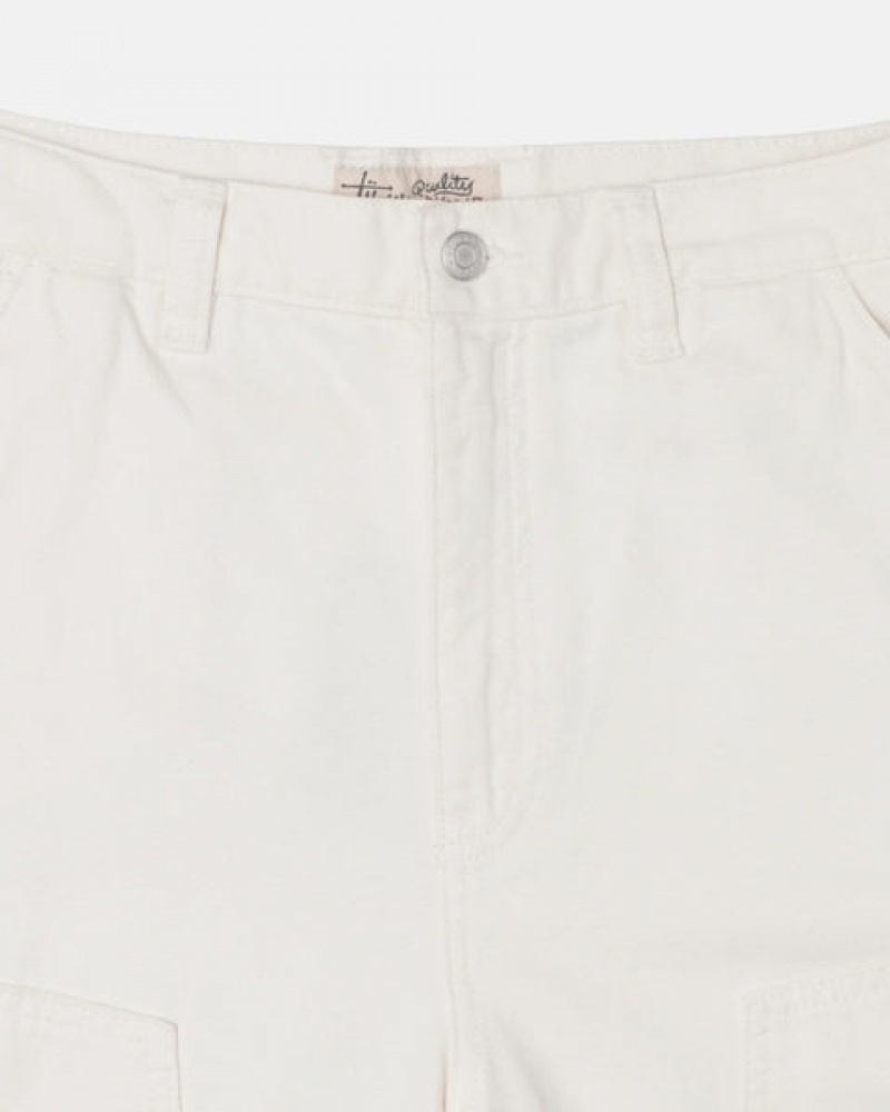 Stussy İş Pant Kanvas Pantolon Erkek Bej Rengi Türkiye | TJD-3881