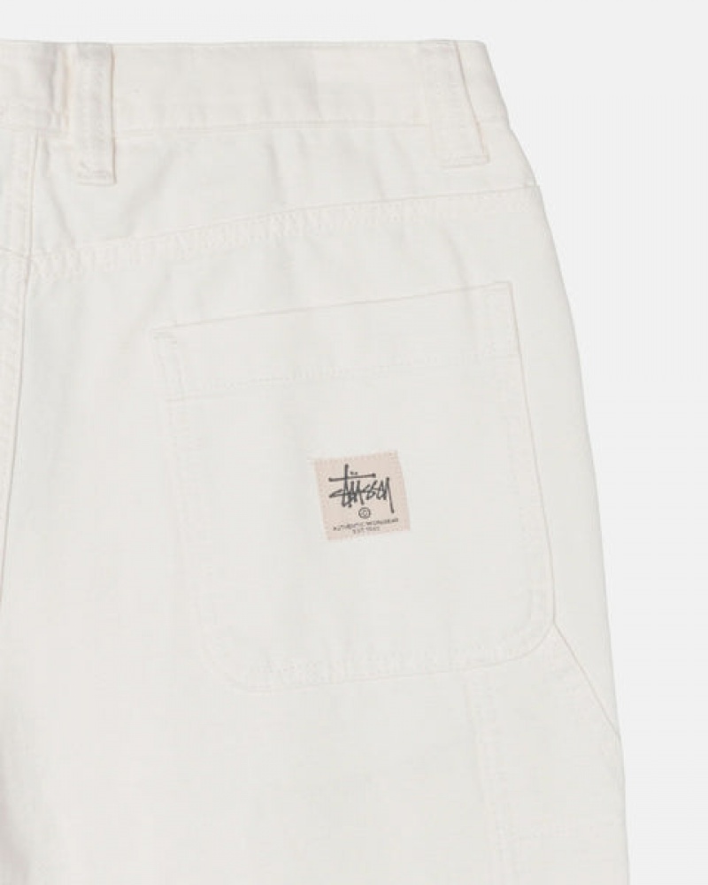 Stussy İş Pant Kanvas Pantolon Erkek Bej Rengi Türkiye | TJD-3881